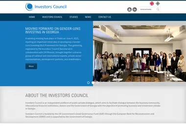 investorscouncil.ge-ის ეკრანის სურათი