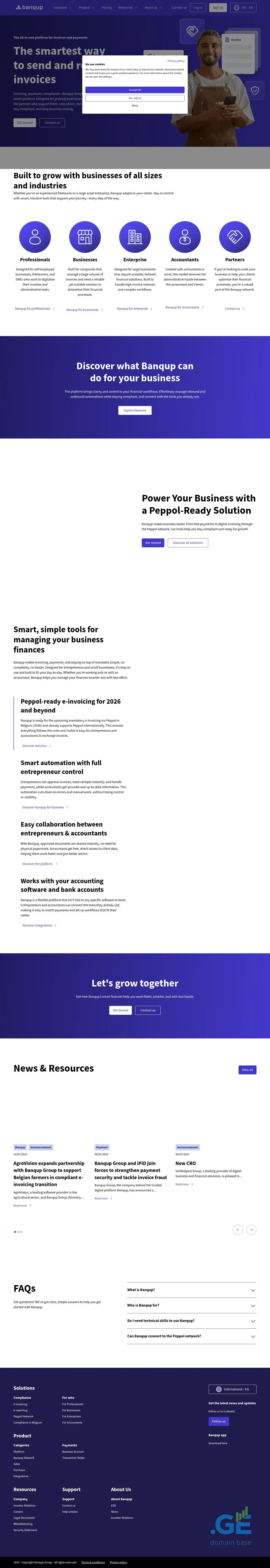 Screenshot of the site invoicegate.ge