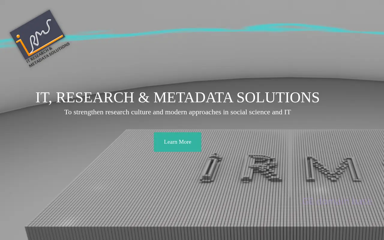Screenshot of the site irms.ge