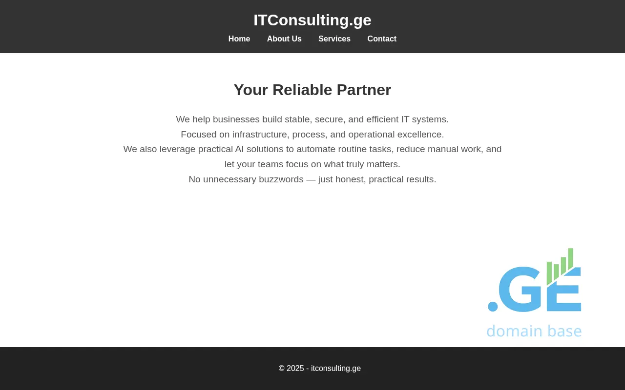 Screenshot of the site itconsulting.ge