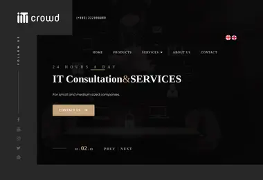 Screenshot of itcrowd.ge