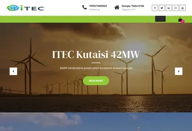 Screenshot of itec.ge