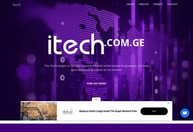 Screenshot of itech.com.ge