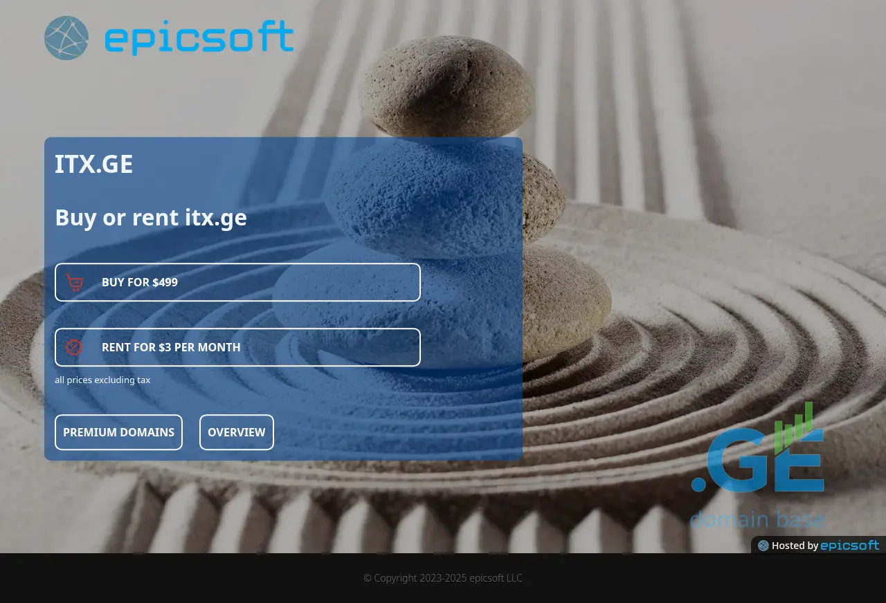 Screenshot of the site itx.ge