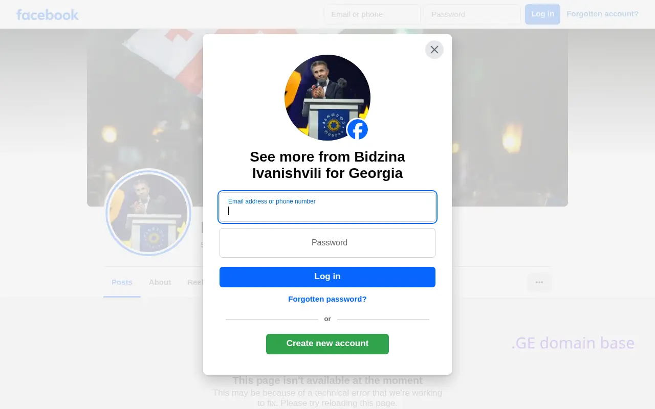 Screenshot of the site ivanishvili.ge