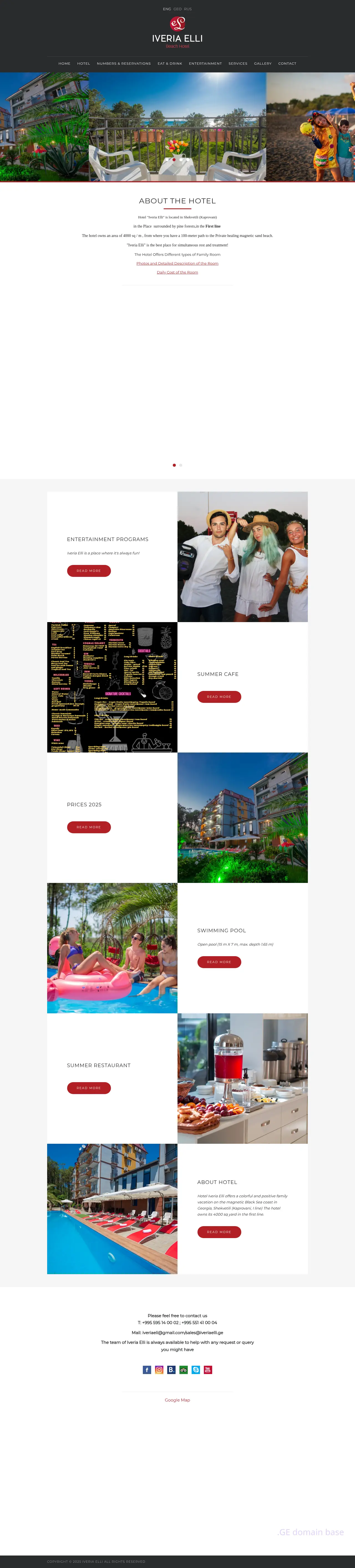 Screenshot of the site iveriaelli.ge