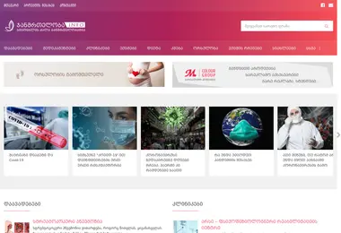 Screenshot of janmrtelobainfo.ge