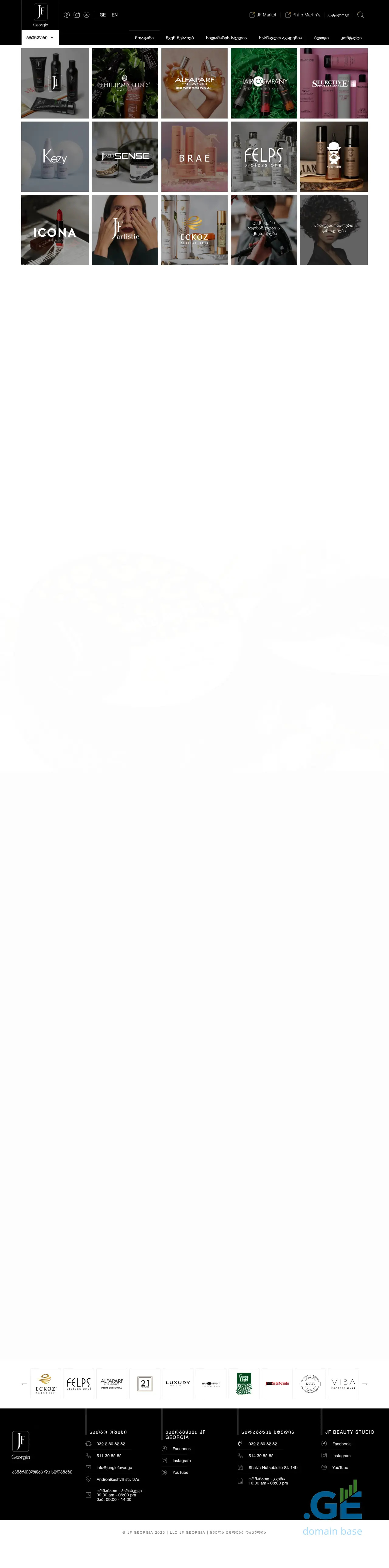 Screenshot of the site jfgeorgia.ge
