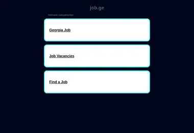 Screenshot of job.ge