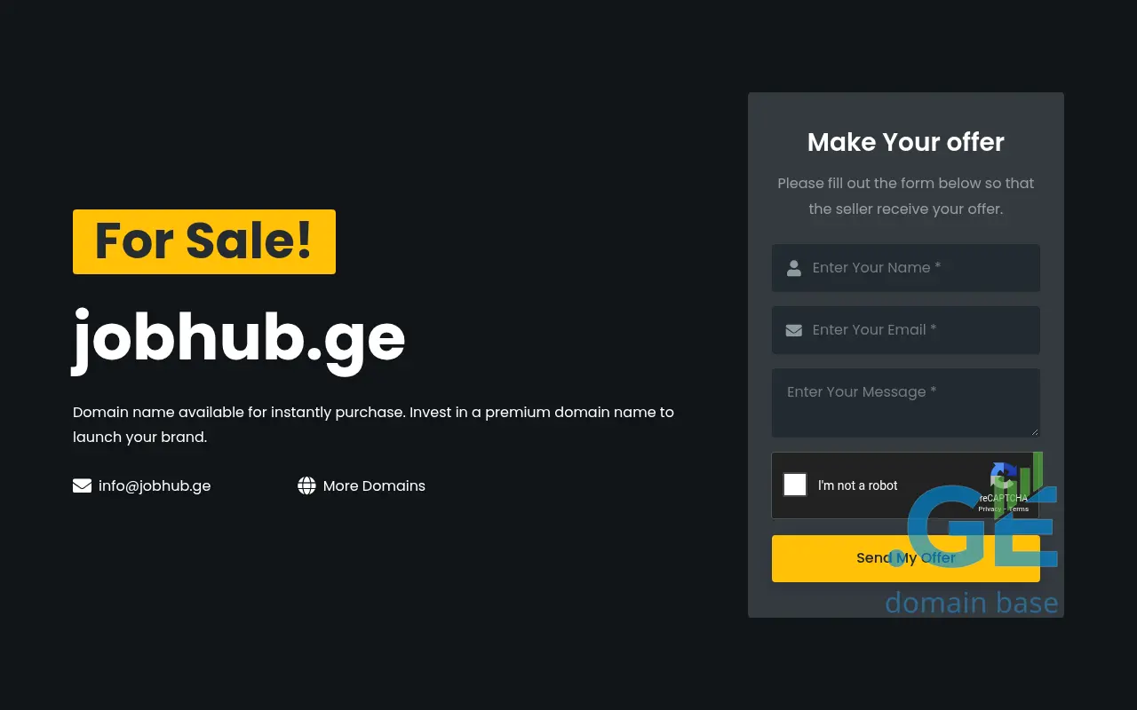 Screenshot of the site jobhub.ge