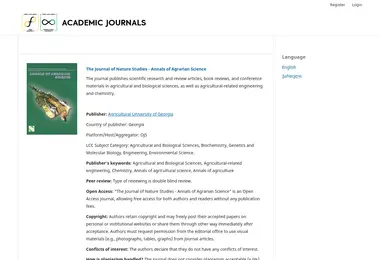 Screenshot of journal.org.ge
