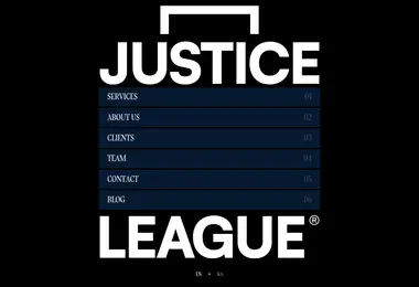 Screenshot of justiceleague.ge