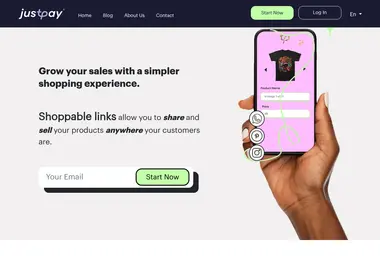 justpay.ge-ის ეკრანის სურათი