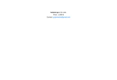 Screenshot of kalatozi.ge