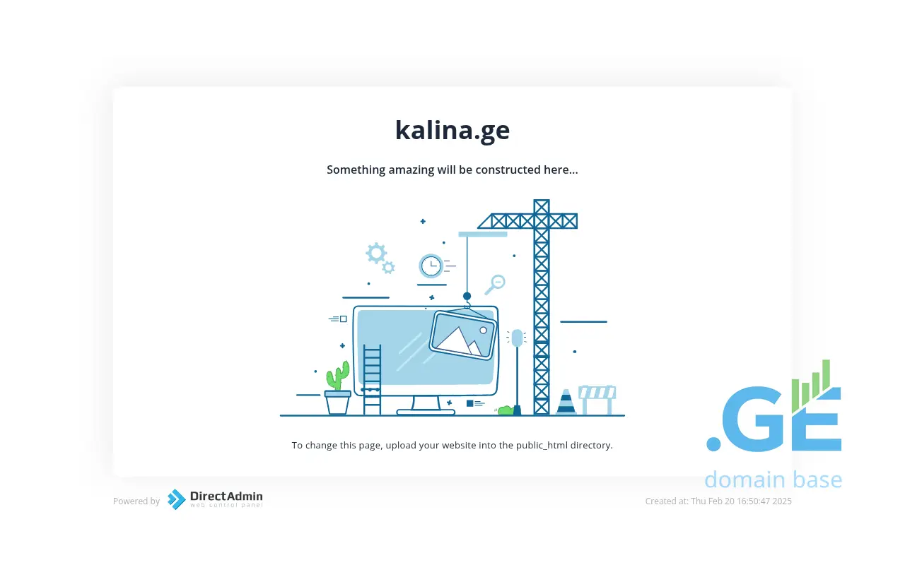 Screenshot of the site kalina.ge