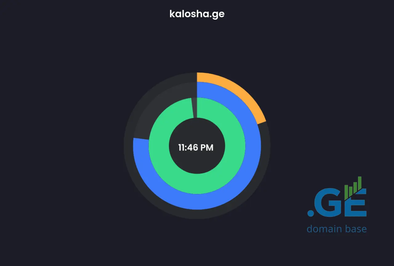 Screenshot of the site kalosha.ge