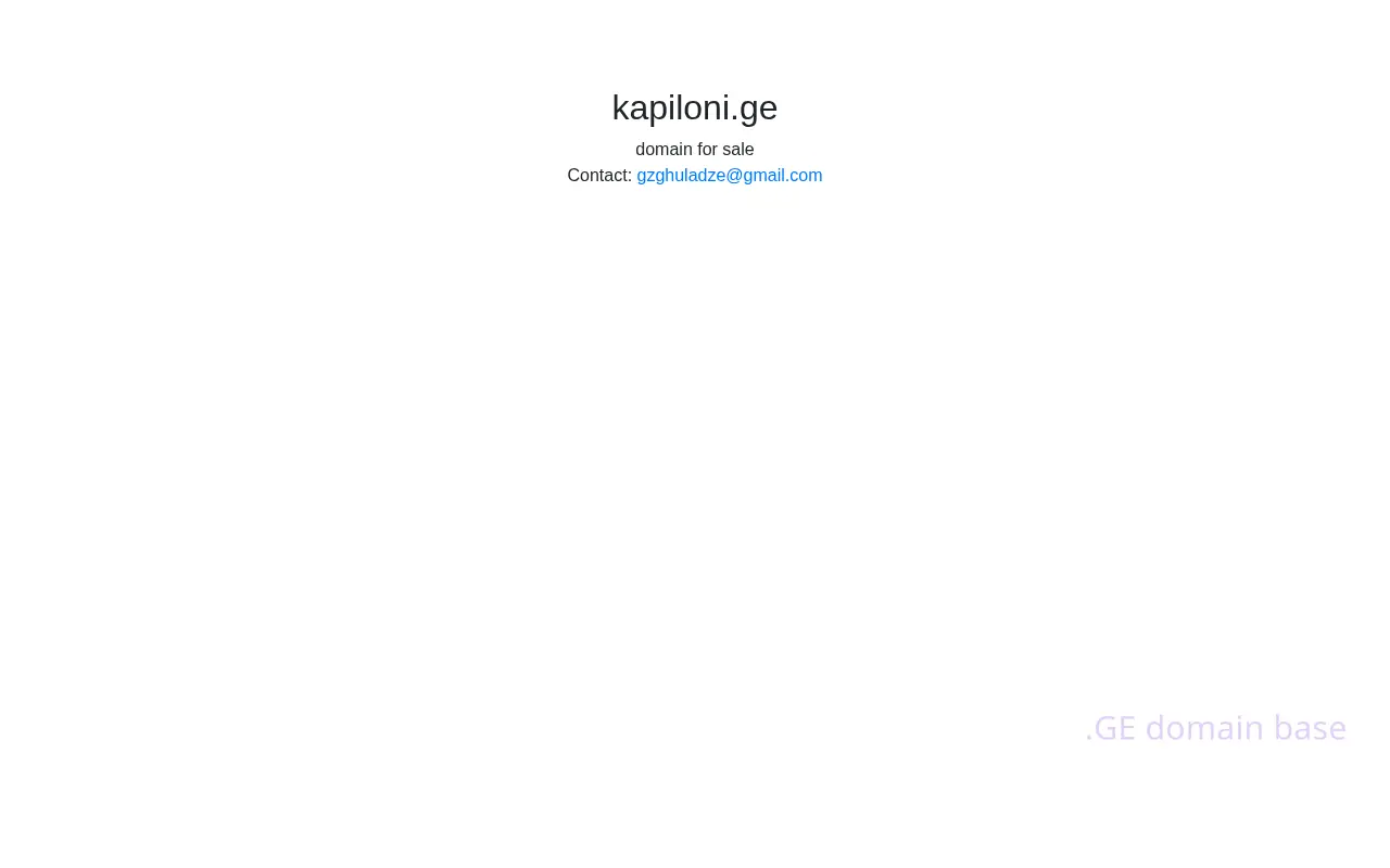 Screenshot of the site kapiloni.ge