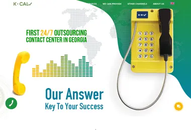 Screenshot of kcall.ge
