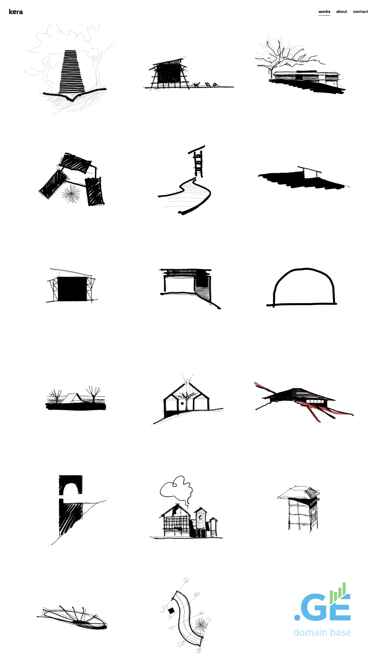 Screenshot of the site keraarch.ge