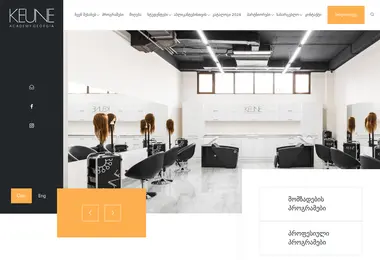 Screenshot of keuneacademy.ge