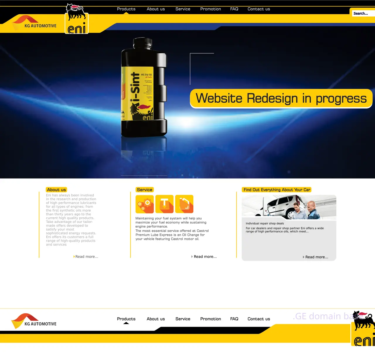 Screenshot of the site kgauto.ge