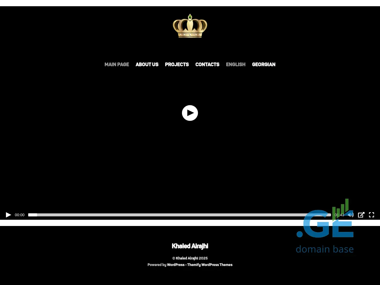 Screenshot of the site khaledalrajhi.ge