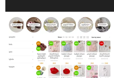 Screenshot of kidlykids.ge
