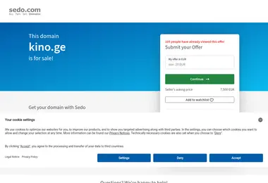 Screenshot of kino.ge
