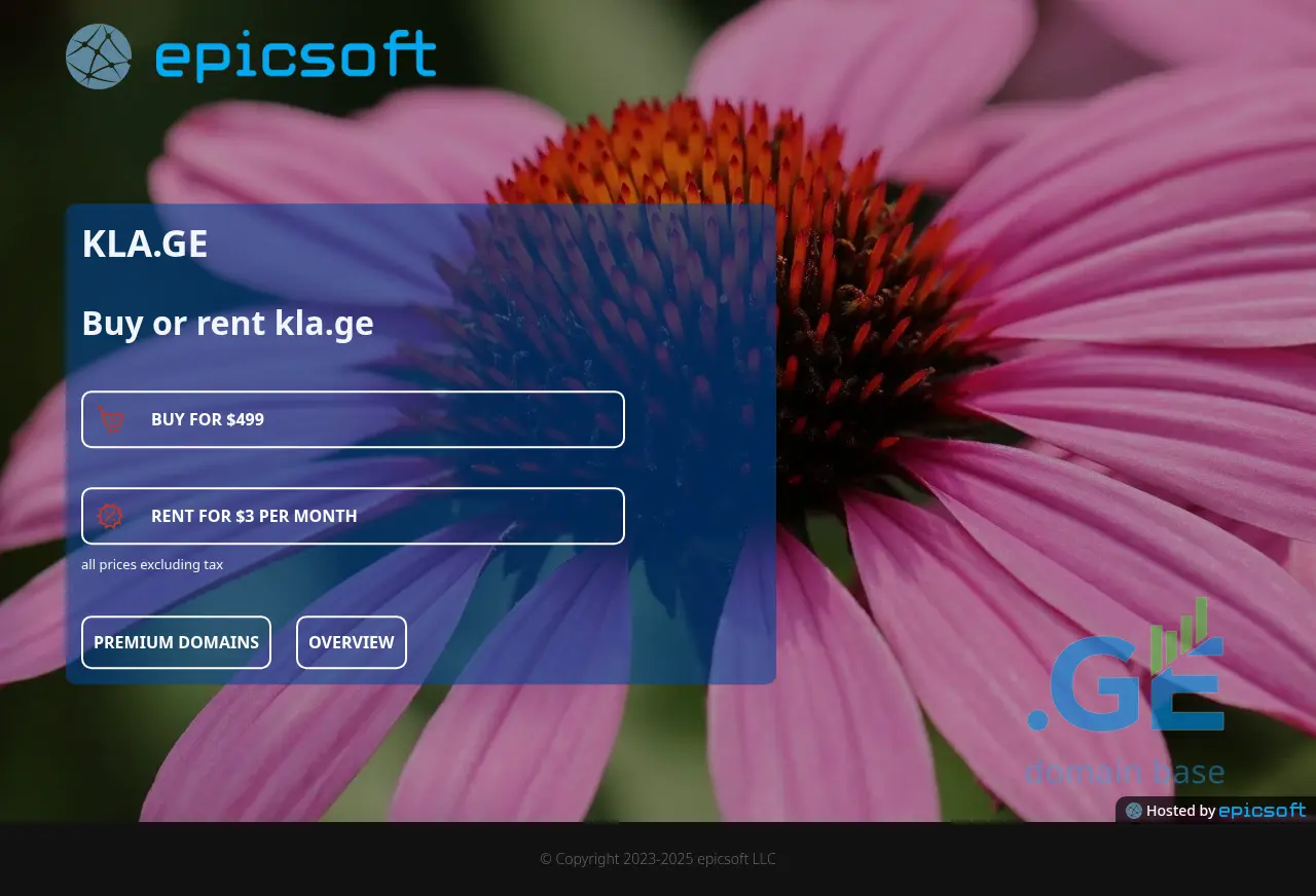 Screenshot of the site kla.ge