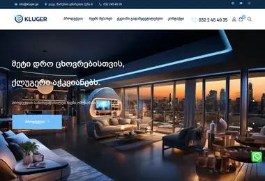 Screenshot of kluger.ge