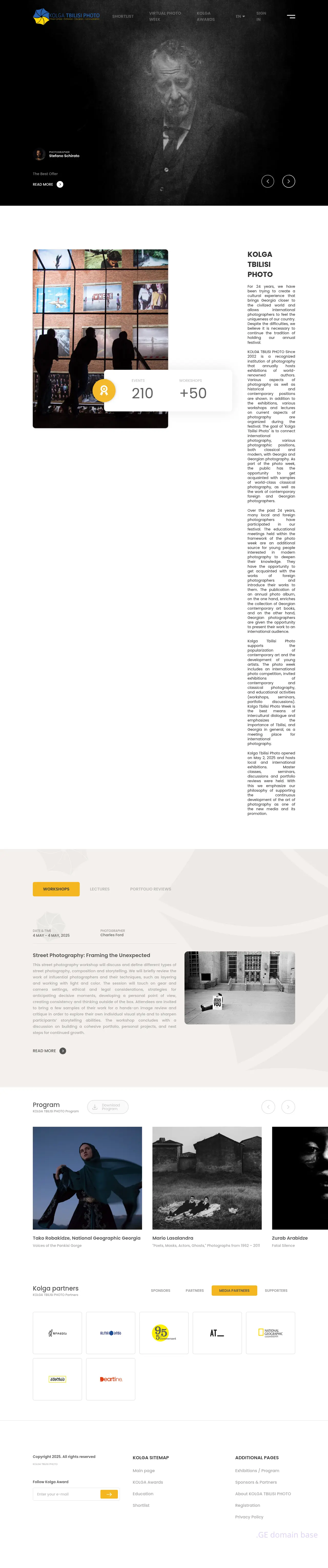Screenshot of the site kolga.ge