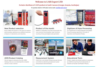 Screenshot of lab-expert.com.ge