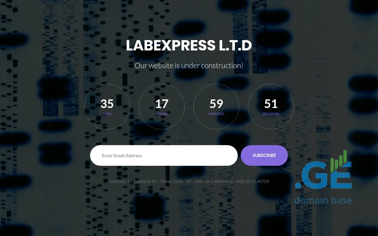 Screenshot of the site labexpress.ge