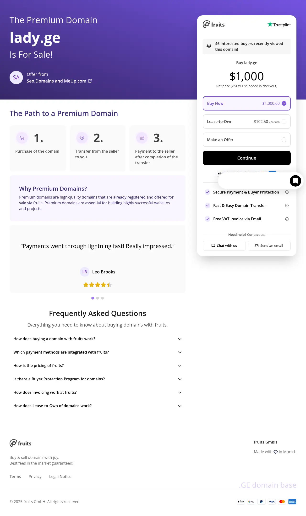 Screenshot of the site lady.ge