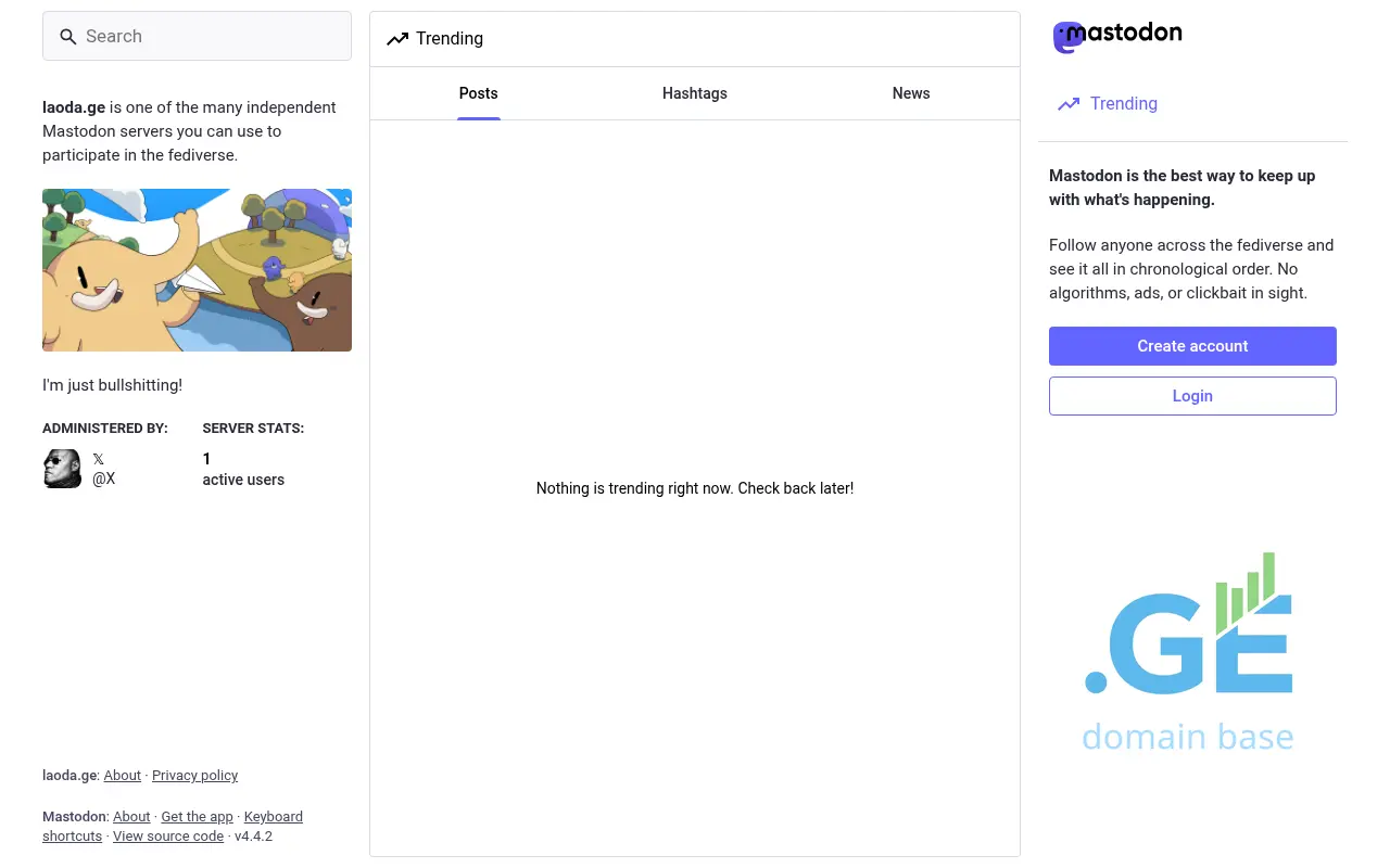Screenshot of the site laoda.ge