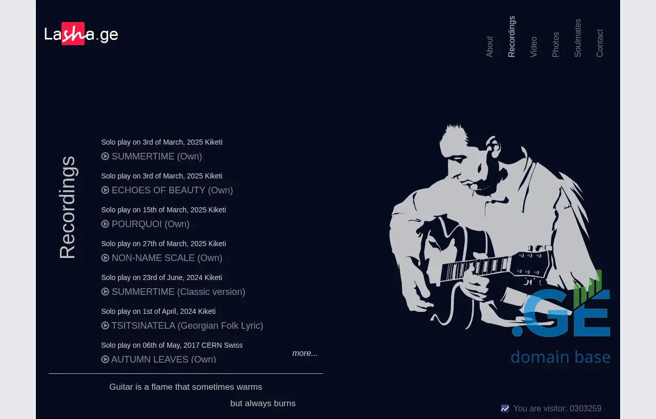 Screenshot of the site lasha.ge