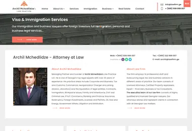 Screenshot of lawfirm.ge