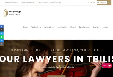 Screenshot of lawyers.ge