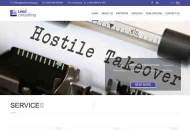 Screenshot of leadconsulting.ge