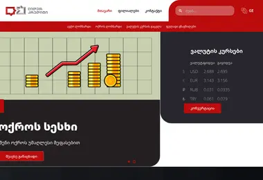 Screenshot of leadercredit.ge