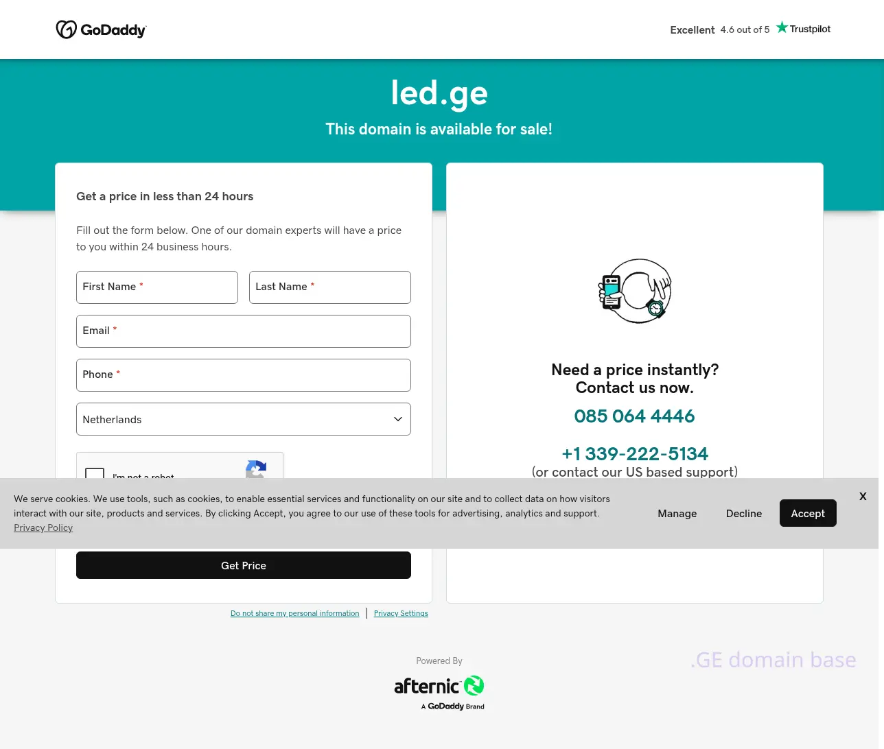 Screenshot of the site led.ge