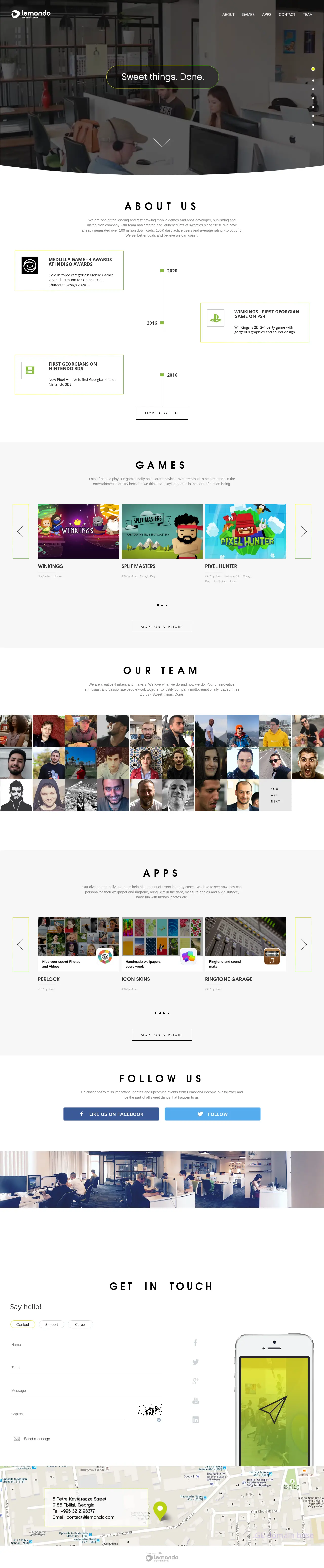 Screenshot of the site lemondo.ge