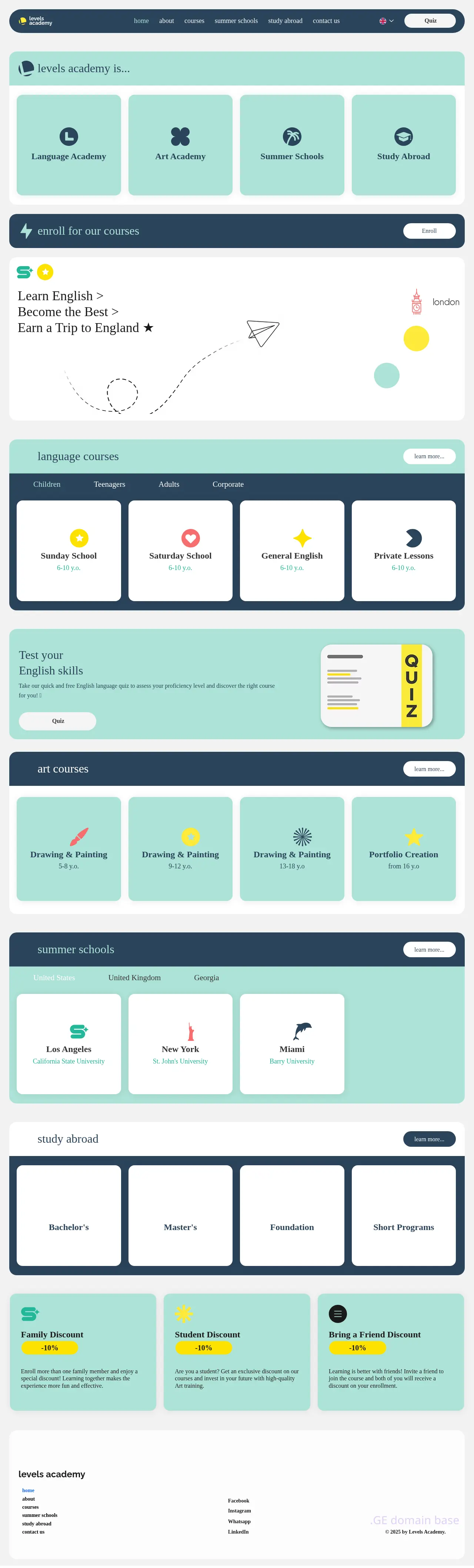 Screenshot of the site levels.ge