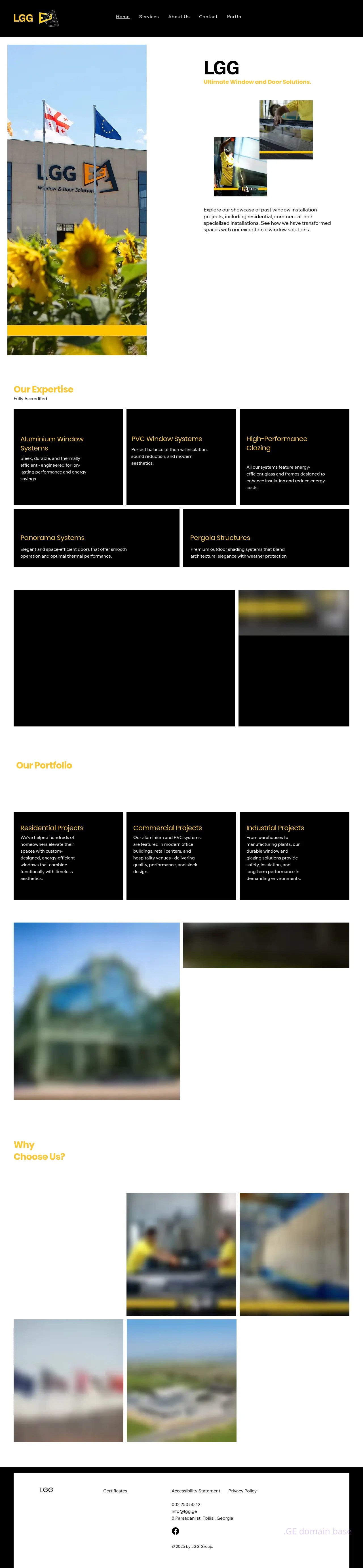 Screenshot of the site lgg.ge