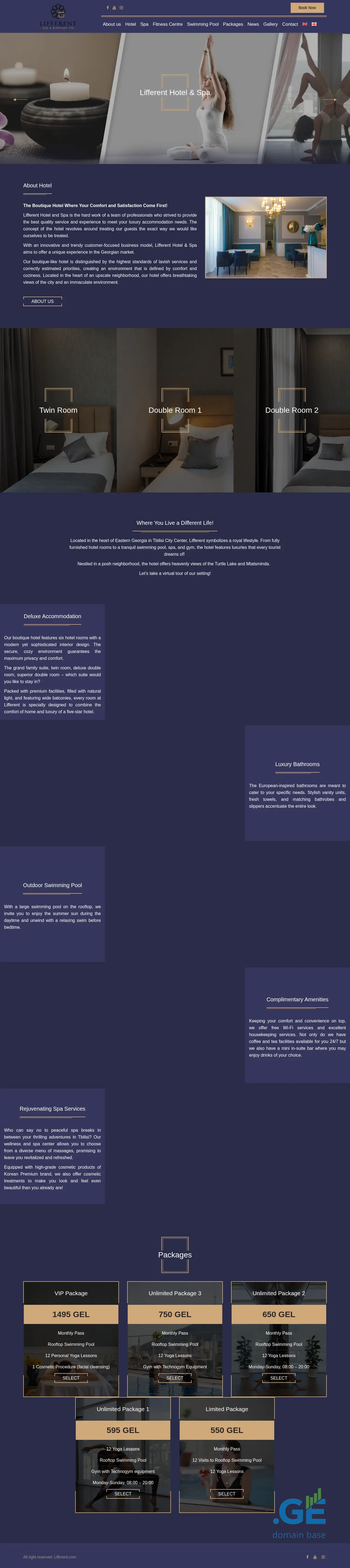 Screenshot of the site lifferent.ge