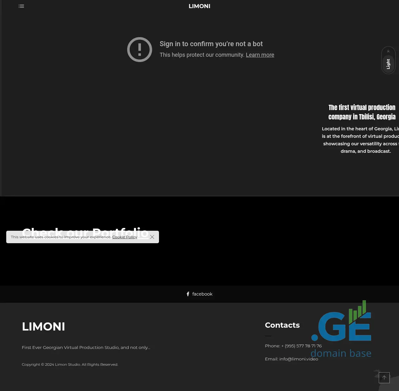 Screenshot of the site limon.ge