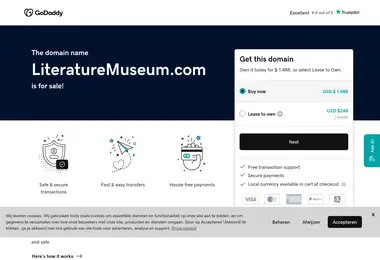 Screenshot of literaturemuseum.ge