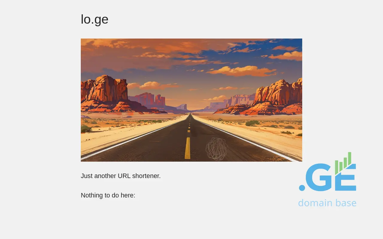 Screenshot of the site lo.ge