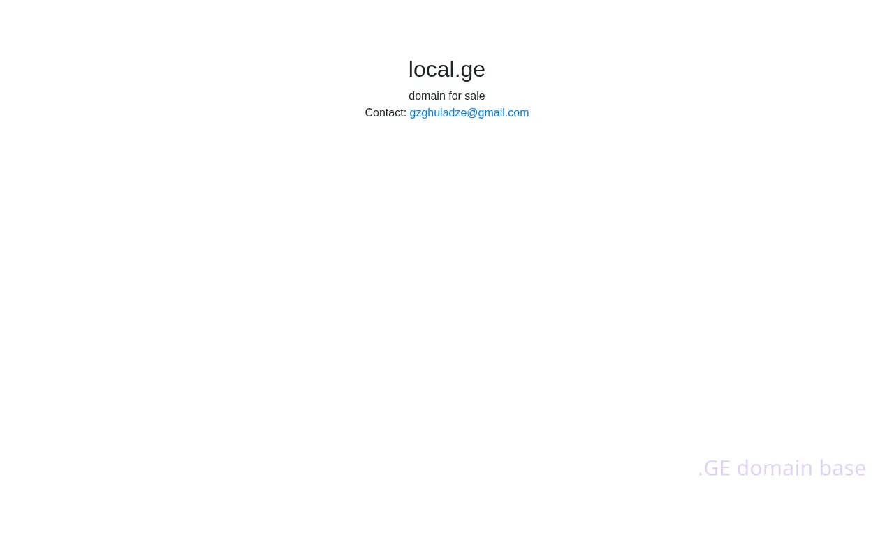 Screenshot of the site local.ge