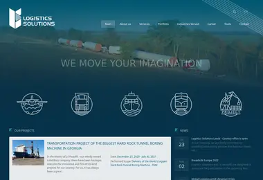 Screenshot of logisticssolutions.ge